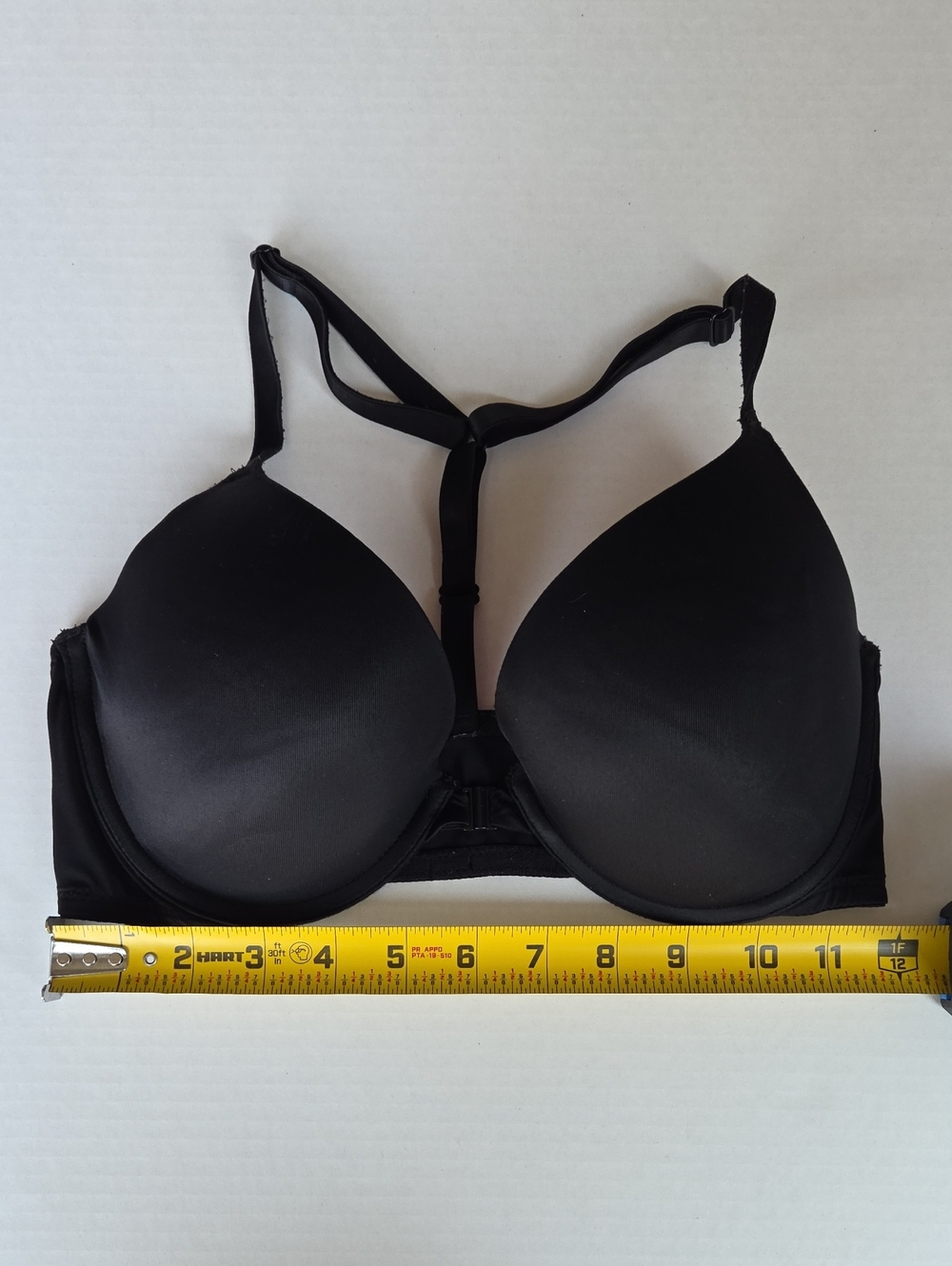 PINK Victoria's Secret Black Push Up Bra Pink Lining Front Closure